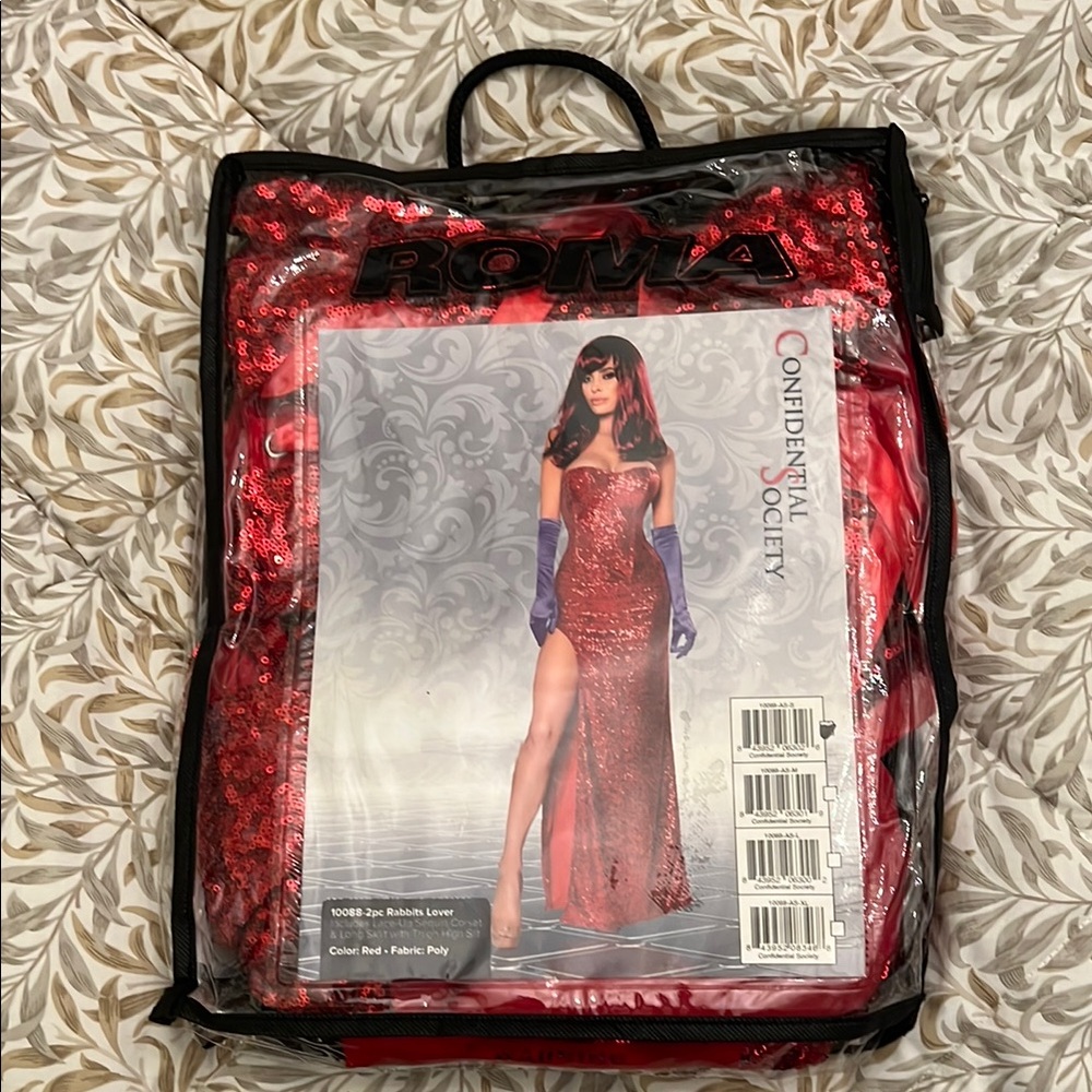 Roma Red Sequin Gown Jessica Rabbit Large